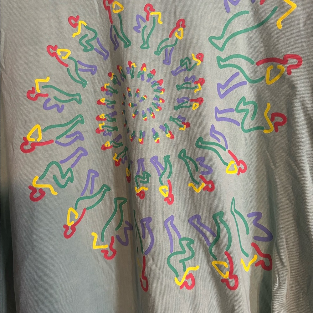 Will smith X-Large green heat color changing graphic preowned tshirt